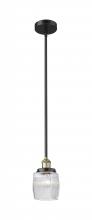 Innovations Lighting 616-1SH-BAB-G302 - Colton - 1 Light - 6 inch - Black Antique Brass - Stem hung - Mini Pendant