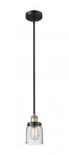 Innovations Lighting 616-1SH-BAB-G54 - Bell - 1 Light - 5 inch - Black Antique Brass - Stem hung - Mini Pendant
