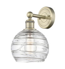 Innovations Lighting 616-1W-AB-G1213-8CL - Athens Deco Swirl - 1 Light - 8 inch - Antique Brass - Sconce