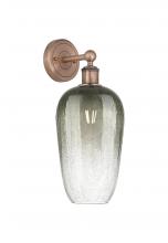 Innovations Lighting 616-1W-AC-G484-7SL - Brookhaven Flute - 1 Light - 7 inch - Antique Copper - Sconce