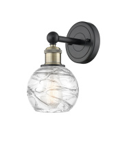 Innovations Lighting 616-1W-BAB-G1213-6CL - Athens Deco Swirl - 1 Light - 6 inch - Black Antique Brass - Sconce