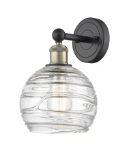 Innovations Lighting 616-1W-BAB-G1213-8CL - Athens Deco Swirl - 1 Light - 8 inch - Black Antique Brass - Sconce