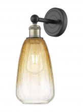 Innovations Lighting 616-1W-BAB-G480-6AM - Brookhaven Almond - 1 Light - 6 inch - Black Antique Brass - Sconce