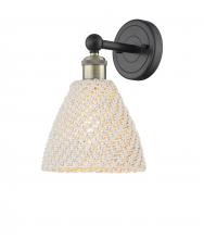 Innovations Lighting 616-1W-BAB-NBD-75-NAT - Bristol Natural - 1 Light - 8 inch - Black Antique Brass - Sconce