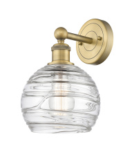 Innovations Lighting 616-1W-BB-G1213-8CL - Athens Deco Swirl - 1 Light - 8 inch - Brushed Brass - Sconce