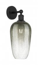 Innovations Lighting 616-1W-BK-G484-7SL - Brookhaven Flute - 1 Light - 7 inch - Matte Black - Sconce