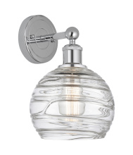Innovations Lighting 616-1W-PC-G1213-8CL - Athens Deco Swirl - 1 Light - 8 inch - Polished Chrome - Sconce