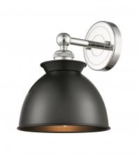 Innovations Lighting 616-1W-PN-M14-BK - Adirondack - 1 Light - 8 inch - Polished Nickel - Sconce