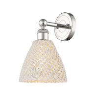 Innovations Lighting 616-1W-PN-NBD-75-NAT - Bristol Natural - 1 Light - 8 inch - Polished Nickel - Sconce