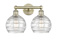 Innovations Lighting 616-2W-AB-G1213-8CL - Athens Deco Swirl - 2 Light - 17 inch - Antique Brass - Bath Vanity Light