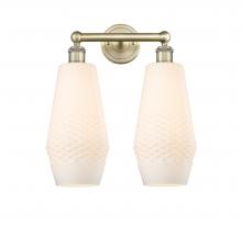 Innovations Lighting 616-2W-AB-G681-7 - Windham - 2 Light - 16 inch - Antique Brass - Bath Vanity Light