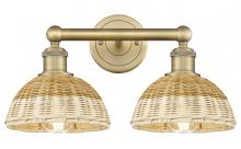 Innovations Lighting 616-2W-BB-NBD2-75-NAT - Bristol Natural II - 2 Light - 17 inch - Brushed Brass - Bath Vanity Light