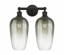 Innovations Lighting 616-2W-OB-G484-7SL - Brookhaven Flute - 2 Light - 16 inch - Oil Rubbed Bronze - Bath Vanity Light
