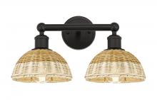 Innovations Lighting 616-2W-OB-NBD2-75-NAT - Bristol Natural II - 2 Light - 17 inch - Oil Rubbed Bronze - Bath Vanity Light