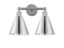 Innovations Lighting 616-2W-PC-MBC-8-PC - Berkshire - 2 Light - 17 inch - Polished Chrome - Bath Vanity Light