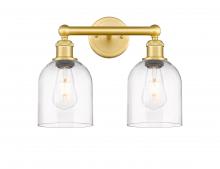 Innovations Lighting 616-2W-SG-G558-6CL - Bella - 2 Light - 15 inch - Satin Gold - Bath Vanity Light