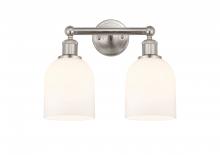 Innovations Lighting 616-2W-SN-G558-6GWH - Bella - 2 Light - 15 inch - Brushed Satin Nickel - Bath Vanity Light