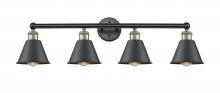 Innovations Lighting 616-4W-BAB-M8-BK - Edison - 4 Light - 34 inch - Black Antique Brass - Bath Vanity Light