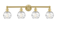 Innovations Lighting 616-4W-SG-G1213-6CL - Athens Deco Swirl - 4 Light - 33 inch - Satin Gold - Bath Vanity Light