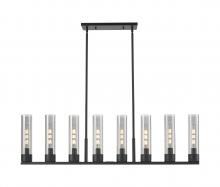 Innovations Lighting 617-8I-BK-G617-11SM - Boreas - 8 Light - 48 inch - Matte Black - Linear Pendant