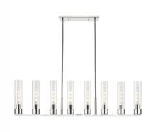 Innovations Lighting 617-8I-PN-G617-11CL - Boreas - 8 Light - 48 inch - Polished Nickel - Linear Pendant
