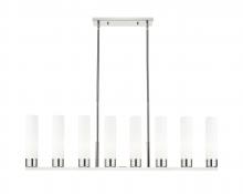 Innovations Lighting 617-8I-PN-G617-11WH - Boreas - 8 Light - 48 inch - Polished Nickel - Linear Pendant