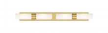 Innovations Lighting 617S-4W-BB-G617-8SWH - Boreas - 4 Light - 39 inch - Brushed Brass - Bath Vanity Light