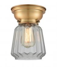 Innovations Lighting 623-1F-BB-G142 - Chatham - 1 Light - 7 inch - Brushed Brass - Flush Mount