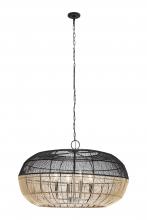 Innovations Lighting 670-4P-BK-29NT - Crescent - 4 Light - 29 inch - Matte Black - Pendant