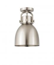 Innovations Lighting 712-1F-SN-M712-8SN - Newton Bell Flush Mount