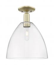 Innovations Lighting 716-1C-AB-GBD-122 - Bristol - 1 Light - 12 inch - Antique Brass - Semi-Flush Mount