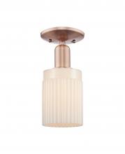 Innovations Lighting 716-1C-AC-G341 - Hadley - 1 Light - 5 inch - Antique Copper - Semi-Flush Mount