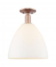Innovations Lighting 716-1C-AC-GBD-121 - Bristol - 1 Light - 12 inch - Antique Copper - Semi-Flush Mount
