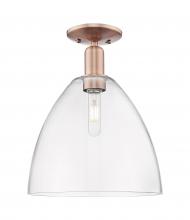 Innovations Lighting 716-1C-AC-GBD-122 - Bristol - 1 Light - 12 inch - Antique Copper - Semi-Flush Mount