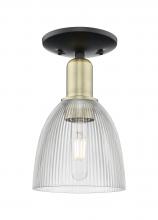 Innovations Lighting 716-1C-BAB-G382 - Castile - 1 Light - 6 inch - Black Antique Brass - Semi-Flush Mount