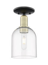 Innovations Lighting 716-1C-BAB-G558-6CL - Bella - 1 Light - 6 inch - Black Antique Brass - Semi-Flush Mount