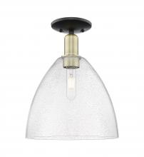 Innovations Lighting 716-1C-BAB-GBD-124 - Bristol - 1 Light - 12 inch - Black Antique Brass - Semi-Flush Mount