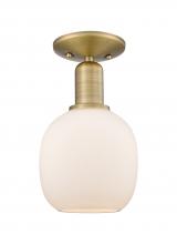 Innovations Lighting 716-1C-BB-G101 - Belfast - 1 Light - 6 inch - Brushed Brass - Semi-Flush Mount