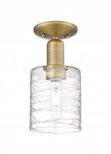 Innovations Lighting 716-1C-BB-G1113 - Cobbleskill - 1 Light - 5 inch - Brushed Brass - Semi-Flush Mount