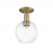 Innovations Lighting 716-1C-BB-G458-7CL - Preston Globe - 1 Light - 6 inch - Brushed Brass - Semi-Flush Mount
