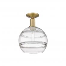 Innovations Lighting 716-1C-BB-G556-10CL - Rochester - 1 Light - 10 inch - Brushed Brass - Semi-Flush Mount