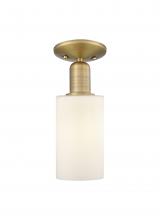 Innovations Lighting 716-1C-BB-G801 - Clymer - 1 Light - 4 inch - Brushed Brass - Semi-Flush Mount