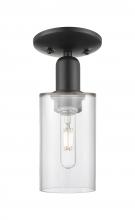 Innovations Lighting 716-1C-BK-G802 - Clymer - 1 Light - 4 inch - Matte Black - Semi-Flush Mount