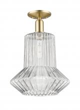 Innovations Lighting 716-1C-CB-G212 - Springwater - 1 Light - 12 inch - Champagne Bronze - Semi-Flush Mount