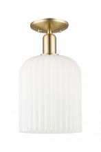 Innovations Lighting 716-1C-CB-G559-8GWH - Bridal Veil - 1 Light - 8 inch - Champagne Bronze - Semi-Flush Mount