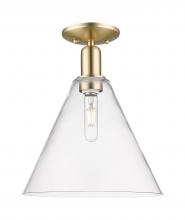 Innovations Lighting 716-1C-CB-GBC-122 - Berkshire Glass - 1 Light - 12 inch - Champagne Bronze - Semi-Flush Mount