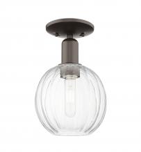 Innovations Lighting 716-1C-OB-G458-7CL - Preston Globe - 1 Light - 6 inch - Oil Rubbed Bronze - Semi-Flush Mount