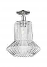 Innovations Lighting 716-1C-PN-G212 - Springwater - 1 Light - 12 inch - Polished Nickel - Semi-Flush Mount