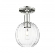 Innovations Lighting 716-1C-PN-G458-7CL - Preston Globe - 1 Light - 6 inch - Polished Nickel - Semi-Flush Mount
