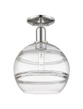 Innovations Lighting 716-1C-PN-G556-10CL - Rochester - 1 Light - 10 inch - Polished Nickel - Semi-Flush Mount